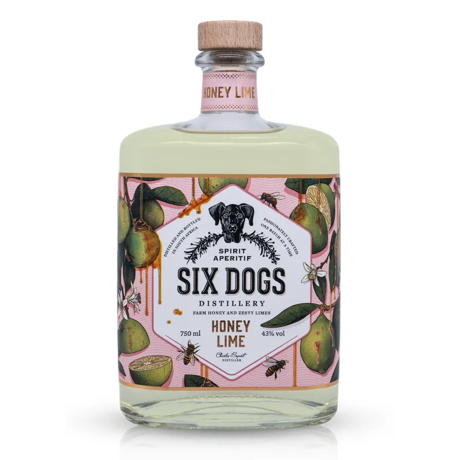 SIX DOGS HONEY LIME 750ML