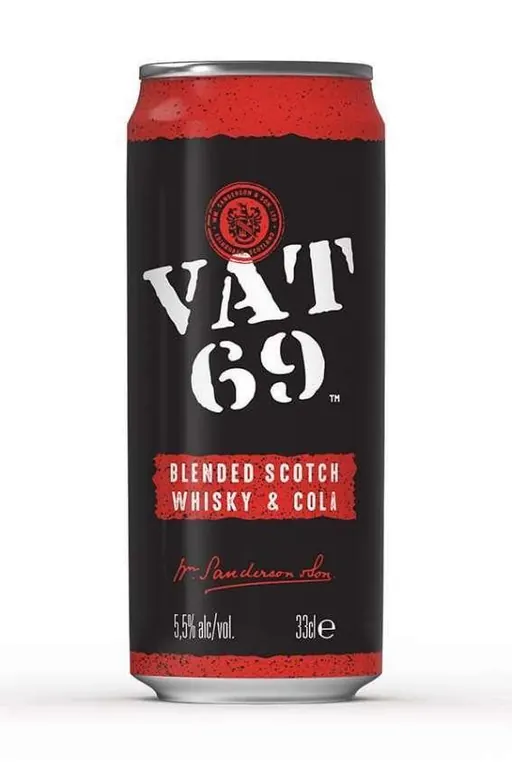 VAT 69 BLENDED WHISKY & COLA 330ML