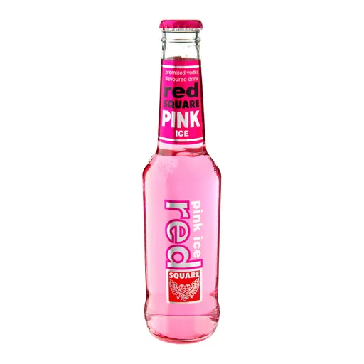 Pink Ice Red Square