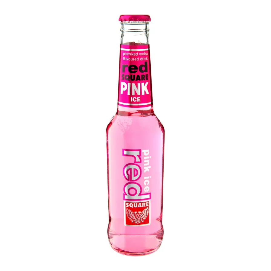 Pink Ice Red Square