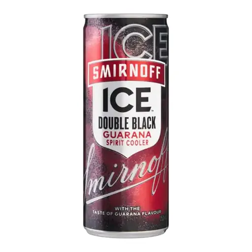 SMIRNOFF ICE DOUBLE BLACK GUARANA 250ML
