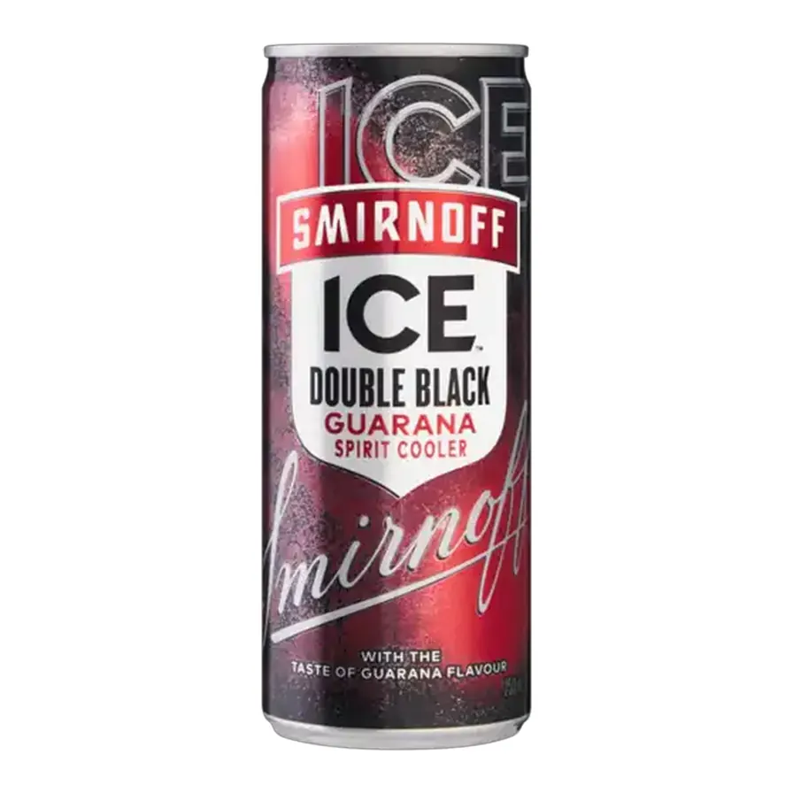 SMIRNOFF ICE DOUBLE BLACK GUARANA 250ML